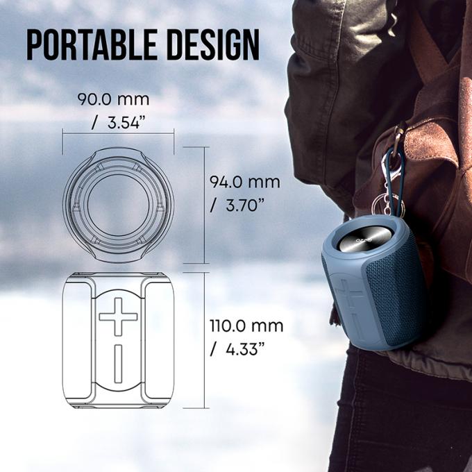 fabric 10W Wireless Speakers , bluetooth Car Portable Speakers