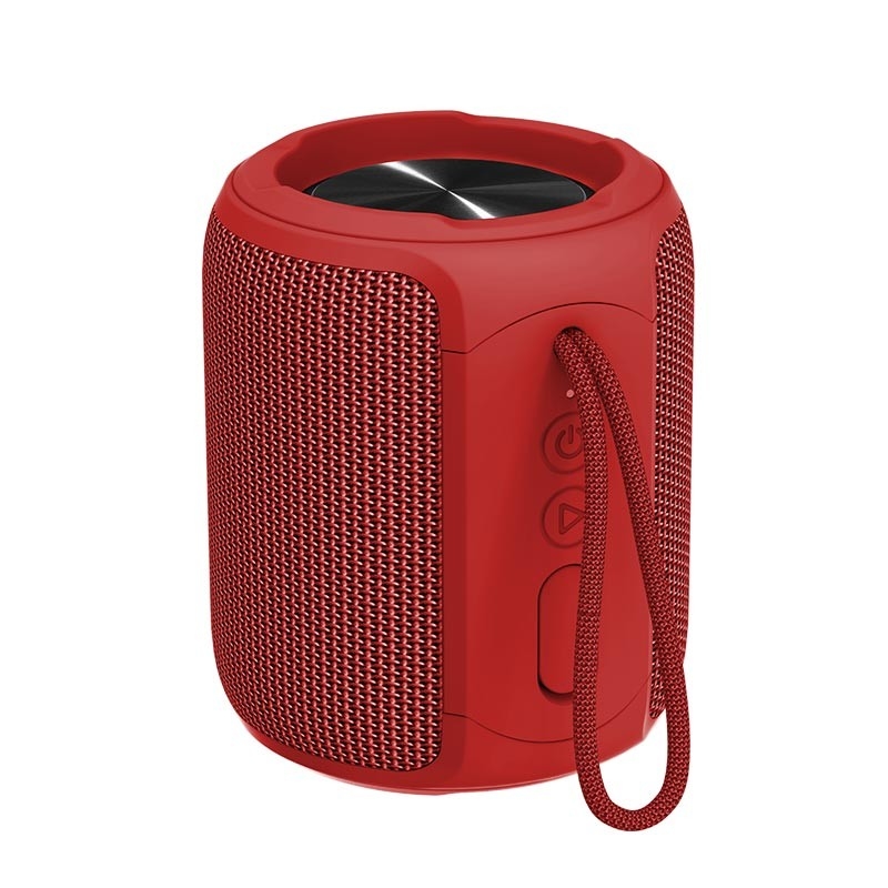 Red Tws Function Bluetooth Outdoor Speakers Waterproof Ipx7 Aux Support For Patio