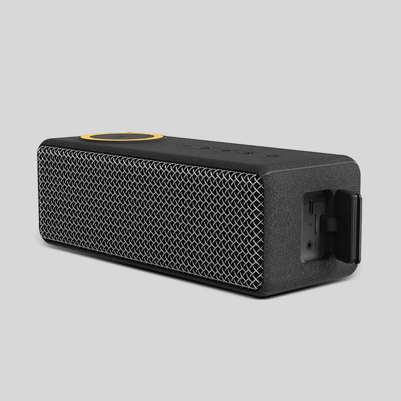 22.4 X 7.9 X 8.4 Cm Wireless Charger Speaker Compatible With MP3/WMA/WAV/APE/FLAC