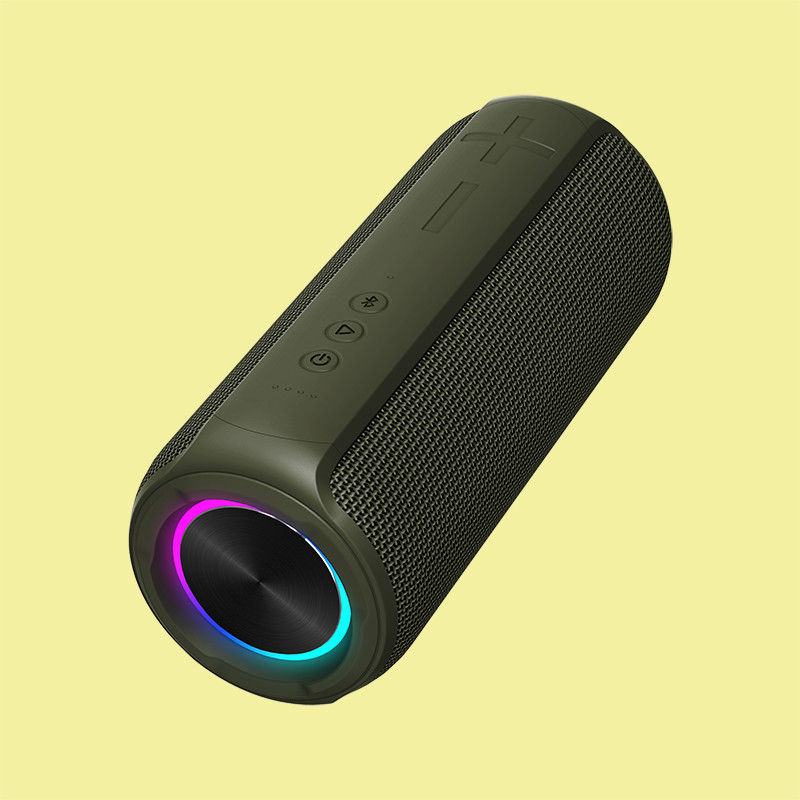 5V 2A 30W Powerful Bass LED Light Bluetooth Speaker with SD Card AUX IN