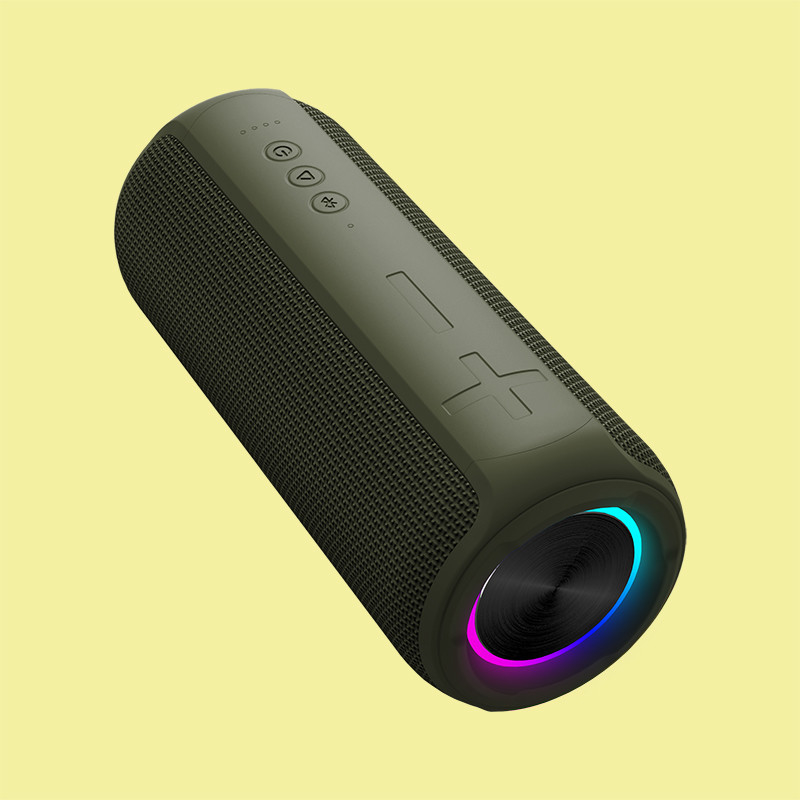 5V 2A 30W Powerful Bass LED Light Bluetooth Speaker with SD Card AUX IN