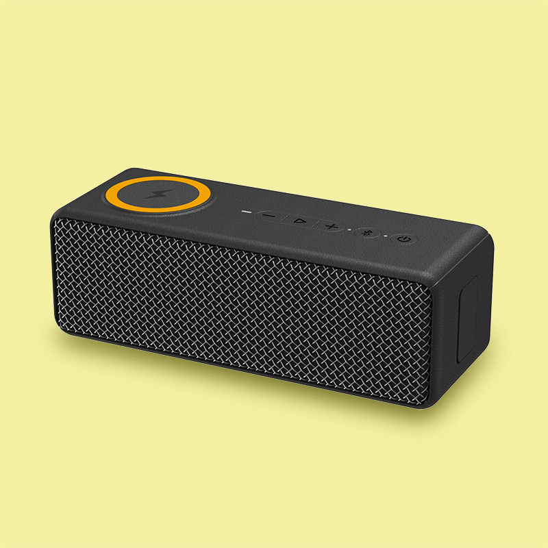 10m Long Wireless Charging Bluetooth Speaker 10-15W Wireless Charger Speaker 4-12H Playtime