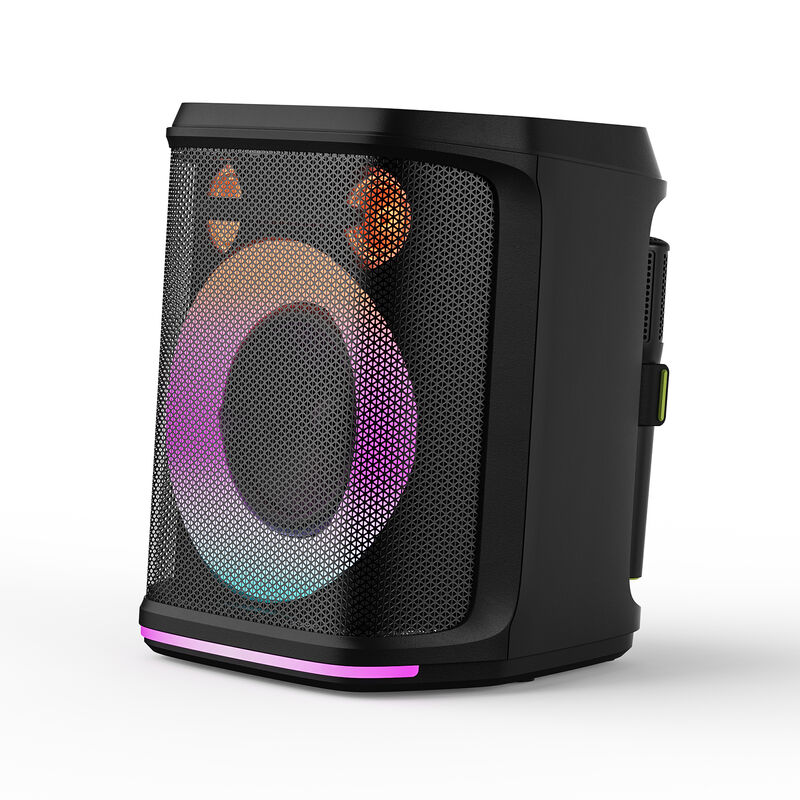 120W Outdoor Party Speaker with Deep Bass and Wireless Microphone for Bluetooth Karaoke Entertainment
